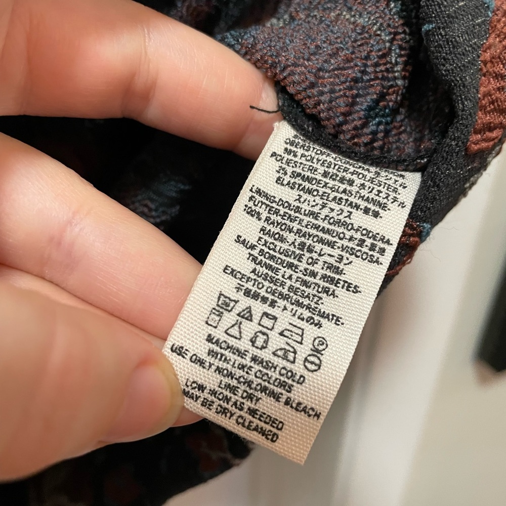 Free People Structured Floral Mini Dress - Picture 5 of 16